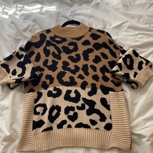 Nine West Leopard Sweater